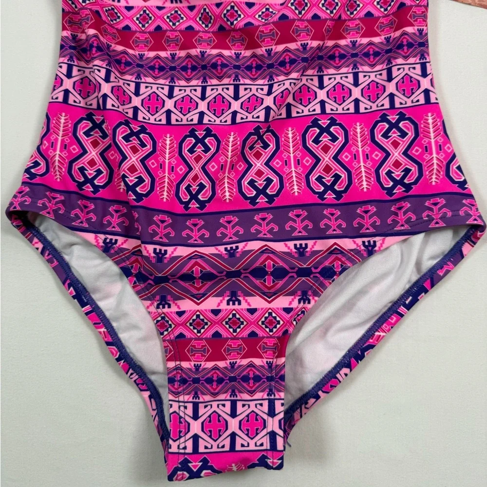 NWT KANU SURF Girls’ Mahina Halter Strappy Back Bohemian Sporty‎ One Piece 12
